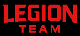 레기온팀 블랙 배경 로고